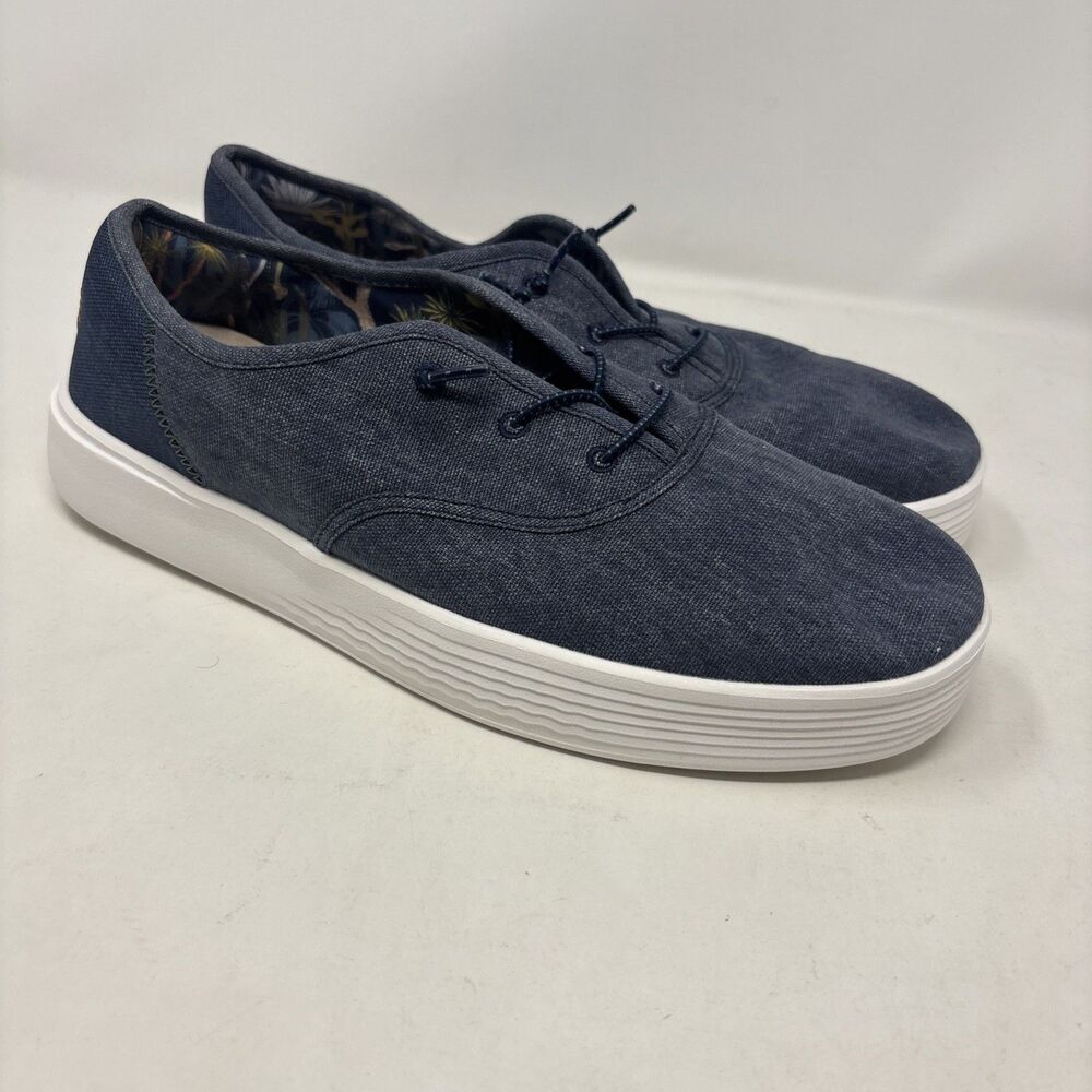 HEYDUDE Conway M Craft Navy Canvas Slip On Shoes Men’s Size 11
